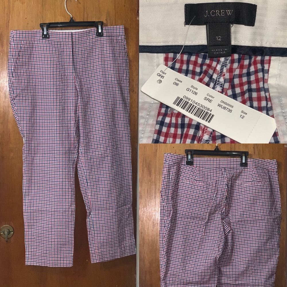 Paley pant in red tattersall SAILOR RED 12